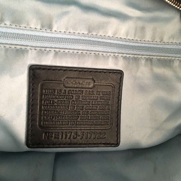 Black Leather Coach Purse - Picture 2 of 5